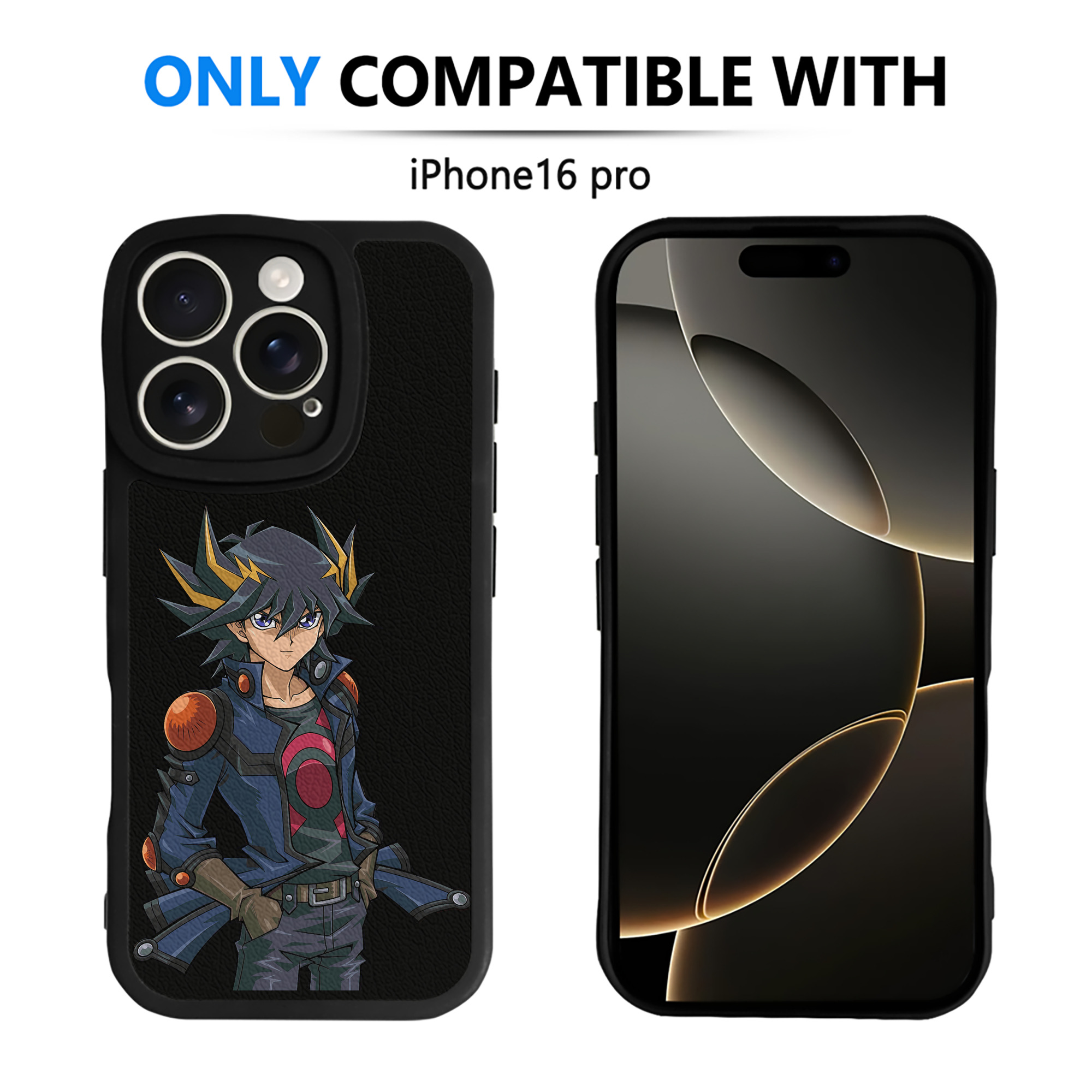 遊☆戯☆王 Yu-Gi-Oh! 【iPhone 16シリーズ対応】シリコンスマホケース（レザー調） 材質：シリコン